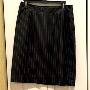 Pinstripe pencil skirt